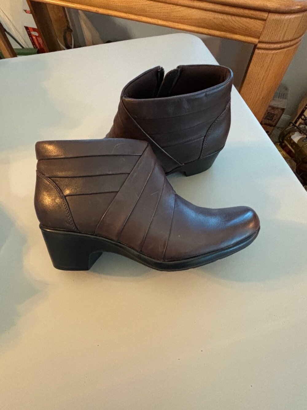 Clarks Leather Ankle Boots